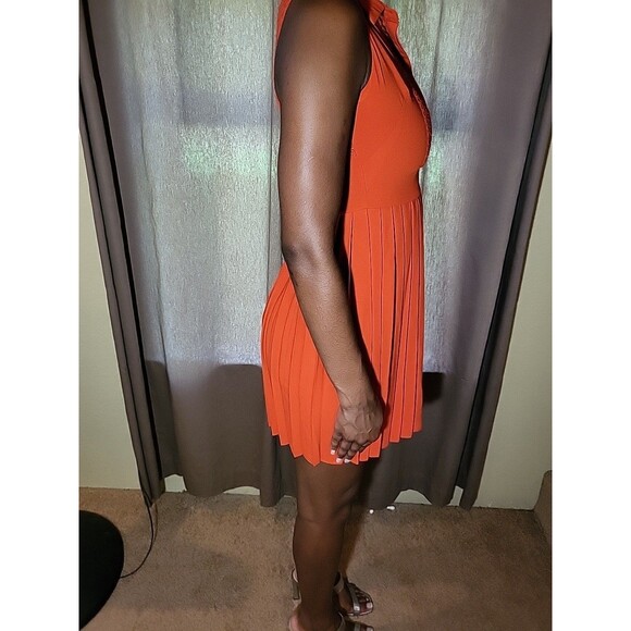 Greylin  Dress Small Pleated Eyelet Embroidered Cut Out - Picture 4 of 9